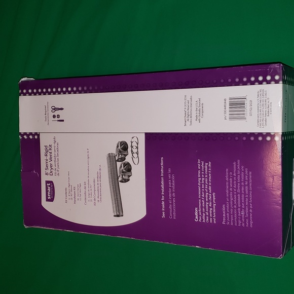 Smart Choice 8' Semi-Rigid Dryer Duct Vent Kit New Open Box - Picture 2 of 3